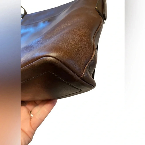 Vintage Coach Monterey Brown Leather Bag - Soft Flap 9829 - Picture 6 of 16